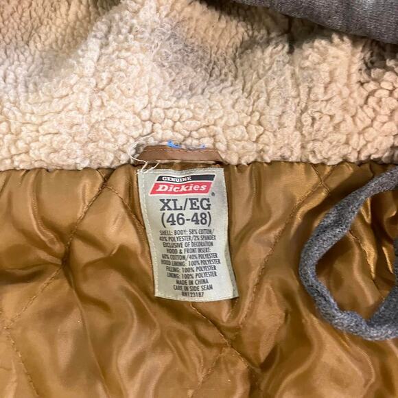Dickies Sun Faded Full Zip Work Coat Hooded XL Zipper‎ Issues - Picture 3 of 6